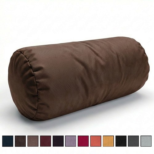 Bolster pillow faux suede - faux,
